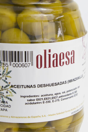 Aceitunas variedad Manzanilla Deshuesadas (Sabor Anchoa) - Imagen 2