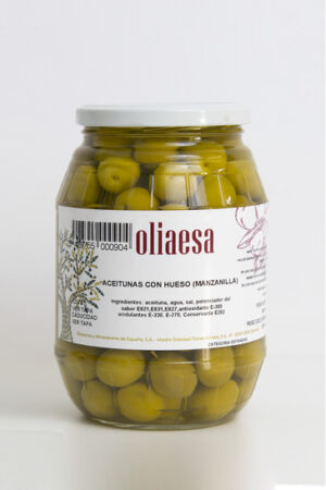 Aceitunas variedad Manzanilla Enteras (Sabor Anchoa) - Imagen 1