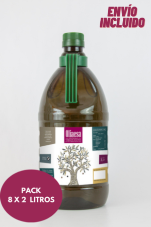 Caja 16 litros (8 garrafas X 2 Litros). Aceite Oliva Virgen Extra. - Imagen 1