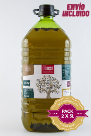 Caja 10 litros (2 garrafas x 5 Litros). Aceite Oliva Virgen Extra. - Imagen 1