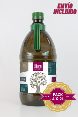 Caja 8 litros (4 garrafas x 2 litros). Aceite de Oliva Virgen Extra. - Imagen 1